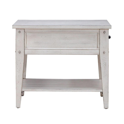 Liberty Furniture - Lake House End Table in Weathered White - 110W-OT1020 veiw 6