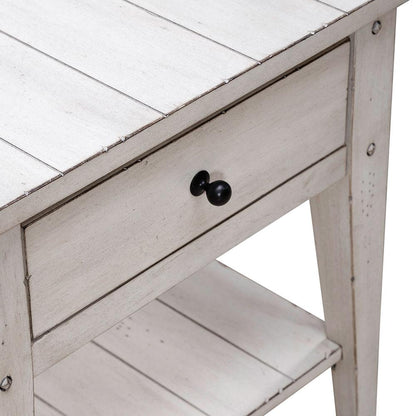 Liberty Furniture - Lake House End Table in Weathered White - 110W-OT1020 veiw 12