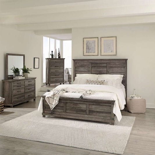 Liberty Furniture - Lakeside Haven Opt Queen Panel Bed, Dresser & Mirror, Chest  - 903-BR-OQPBDMC veiw 1