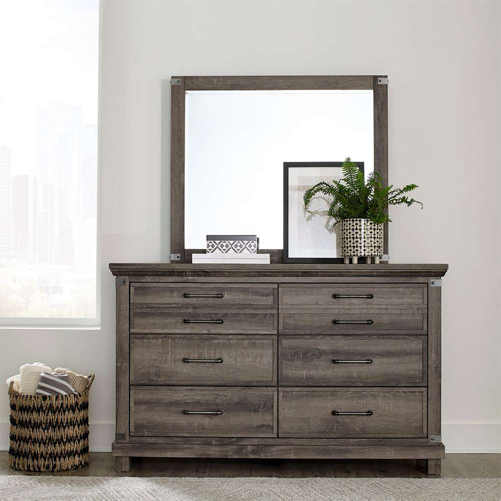Liberty Furniture - Lakeside Haven Opt Queen Panel Bed, Dresser & Mirror, Chest  - 903-BR-OQPBDMC veiw 3