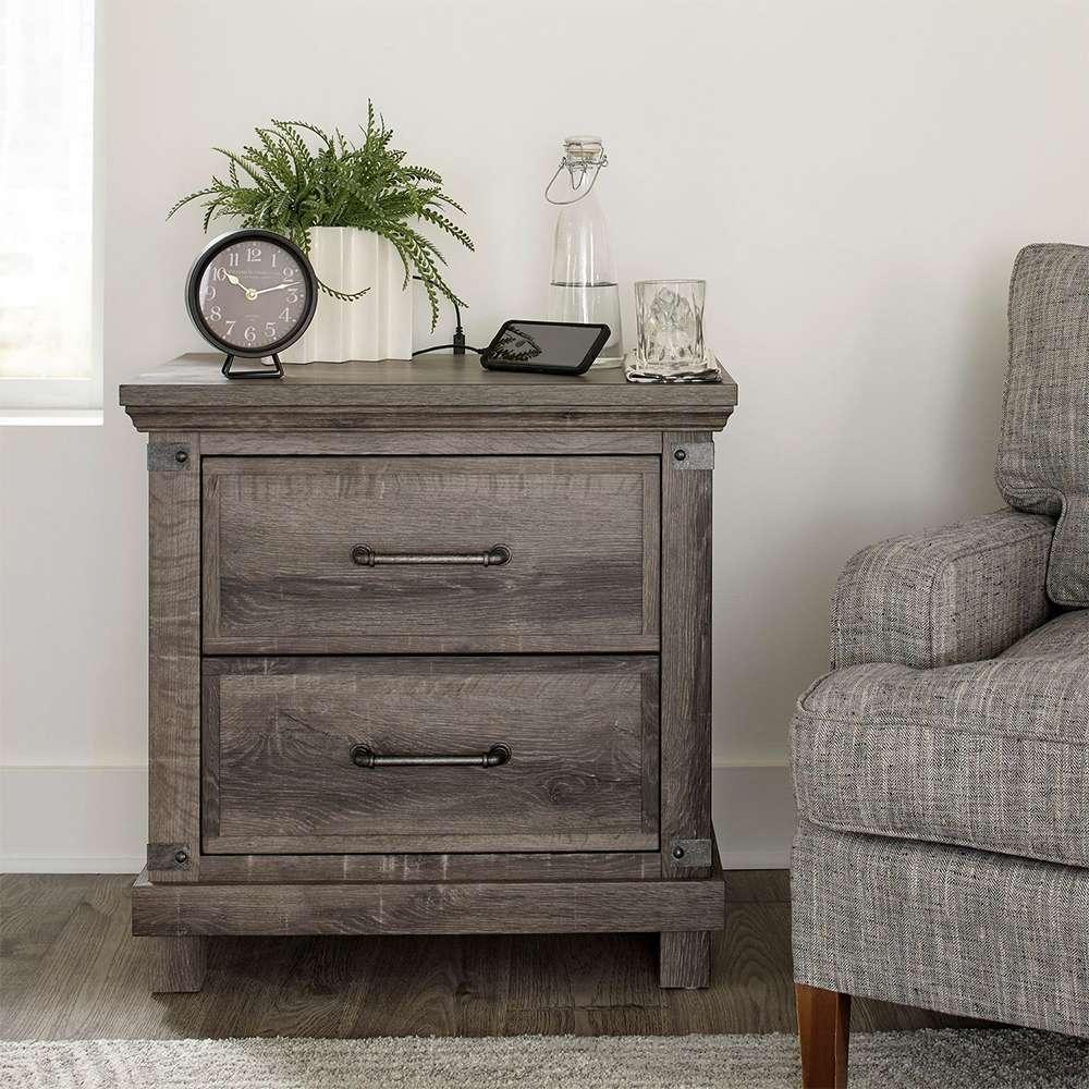Liberty Furniture - Lakeside Haven Opt Queen Panel Bed, Dresser & Mirror, Nightstand  - 903-BR-OQPBDMN veiw 4