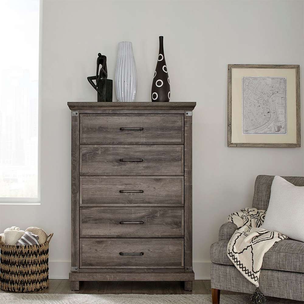 Liberty Furniture - Lakeside Haven Queen Panel Bed, Dresser & Mirror, Chest  - 903-BR-QPBDMC veiw 4