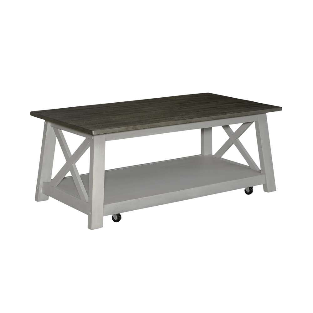 Liberty Furniture - Laurel Bluff Rectangular Cocktail Table - 810-OT1010 veiw 2