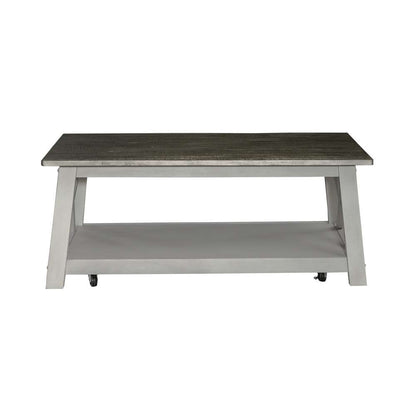 Liberty Furniture - Laurel Bluff Rectangular Cocktail Table - 810-OT1010 veiw 3