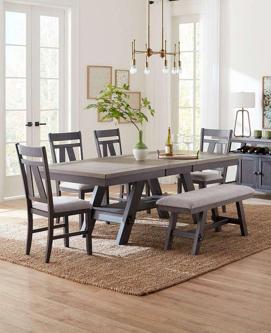 Liberty Furniture - Lawson 6 Piece Rectangular Table Set  - 116GY-CD-6RTS veiw 1