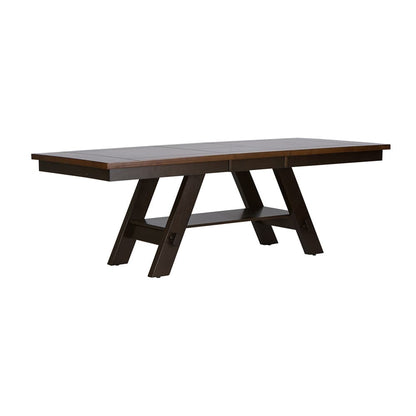 Liberty Furniture - Lawson 7 Piece Rectangular Table Set  in Light & Dark Espresso - 116-CD-7RLS veiw 2