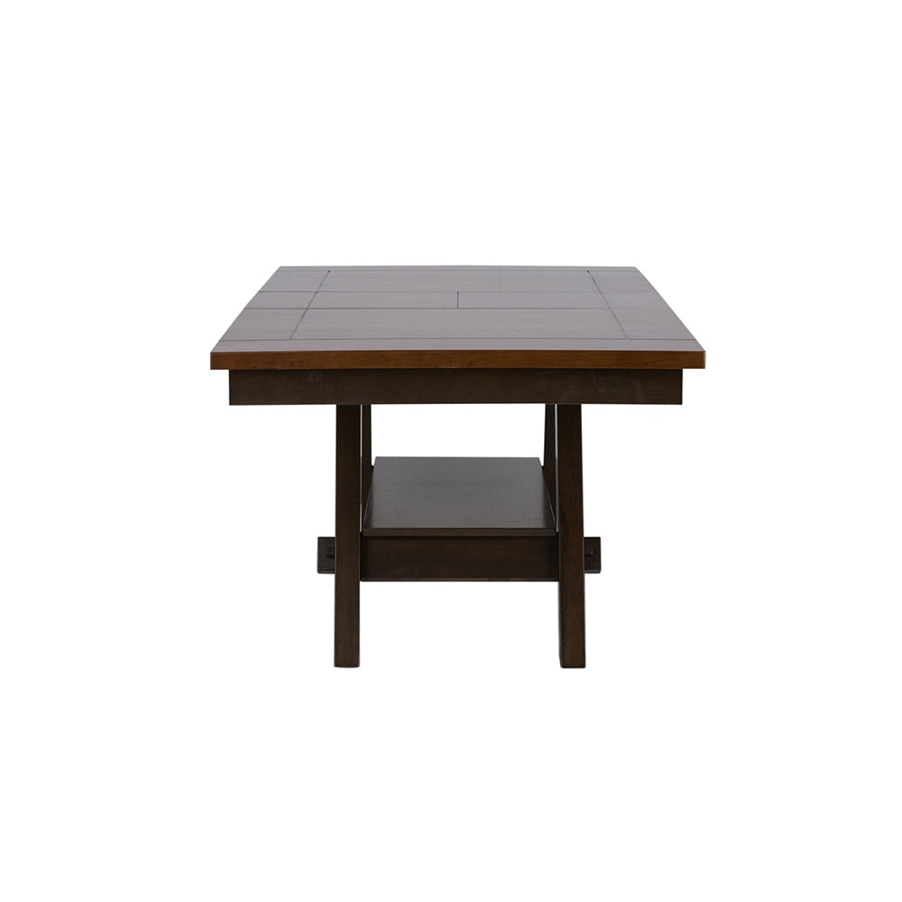 Liberty Furniture - Lawson Pedestal Table in Light & Dark Espresso - 116-CD-RLS veiw 4