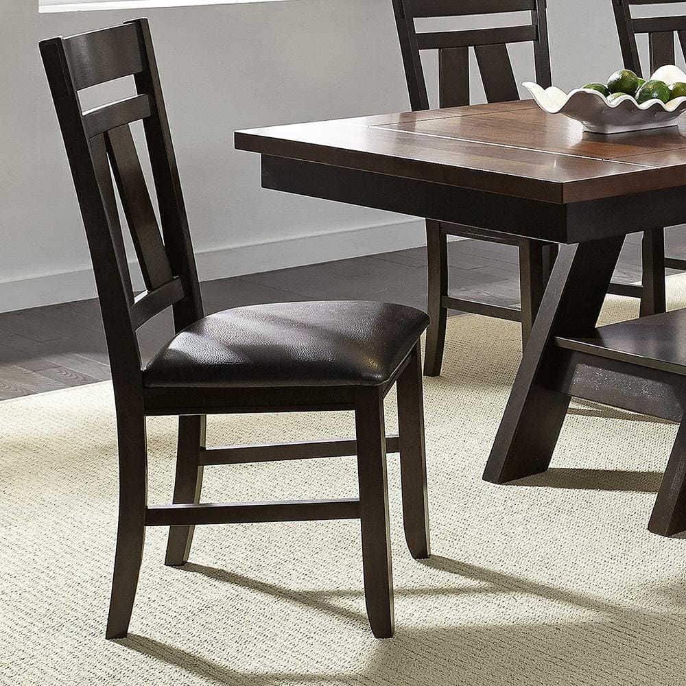 Liberty Furniture - Lawson Splat Back Side Chair  in Light & Dark Espresso - 116-C2501S veiw 1