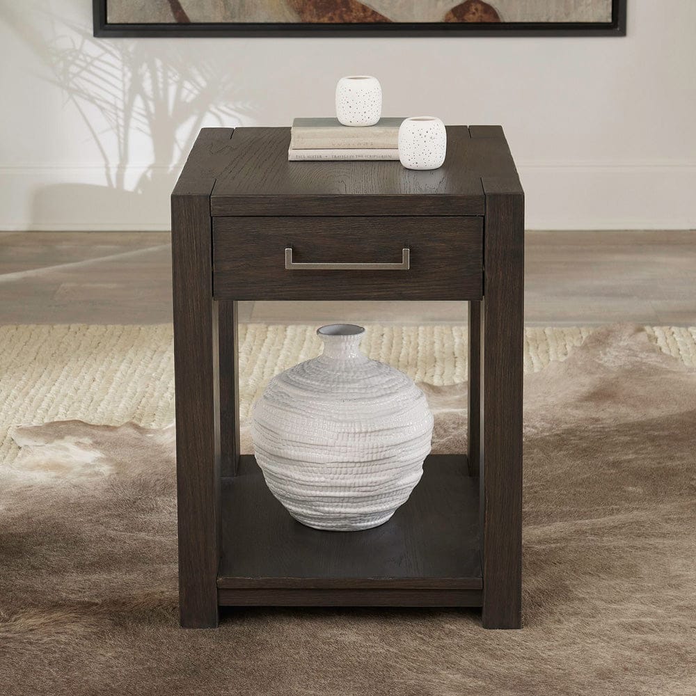 Liberty Furniture - Lennox Hill - Chairside Table in Brown - 201-OT1021 view 1