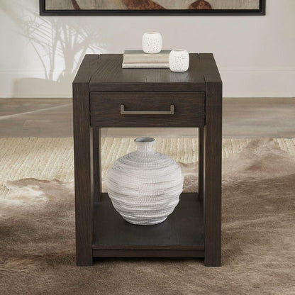 Liberty Furniture - Lennox Hill - Chairside Table in Brown - 201-OT1021 view 1