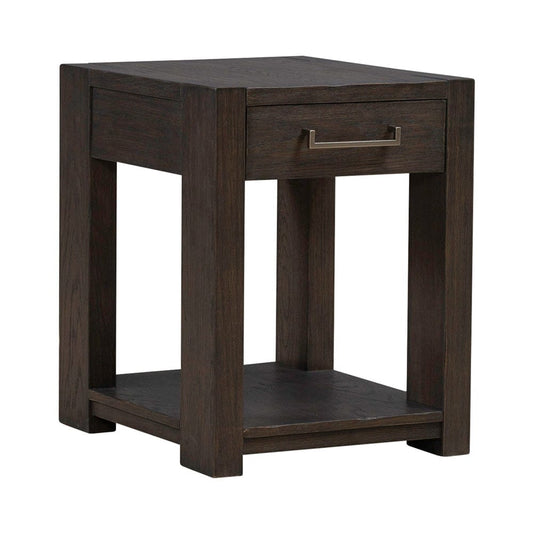 Liberty Furniture - Lennox Hill - Chairside Table in Brown - 201-OT1021 view 2