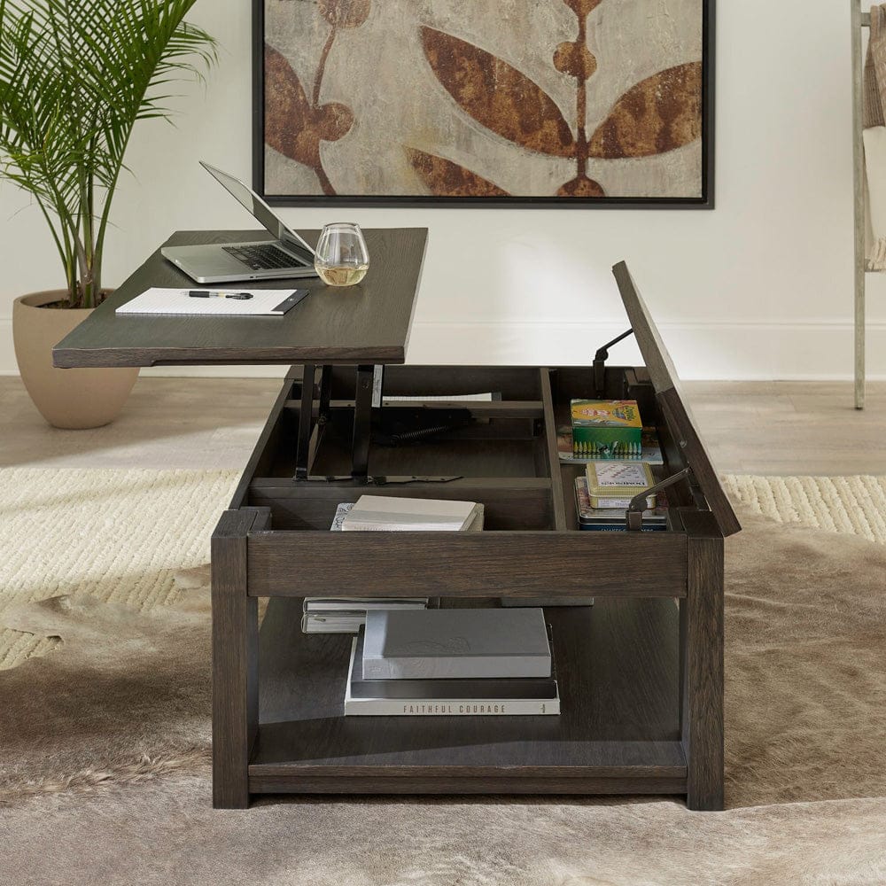 Liberty Furniture - Lennox Hill - Lift Top Cocktail Table in Brown - 201-OT1010 view 2