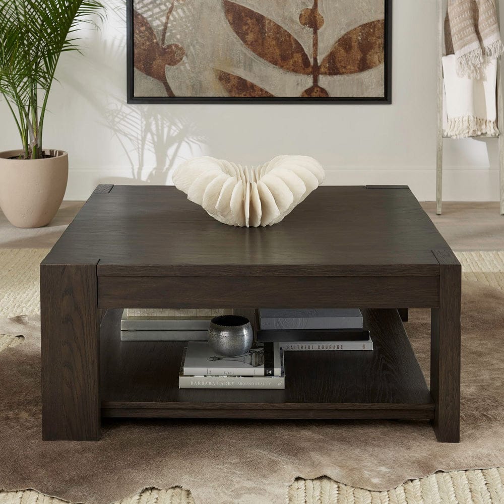 Liberty Furniture - Lennox Hill - Oversized Square Cocktail Table in Brown - 201-OT1011 view 1