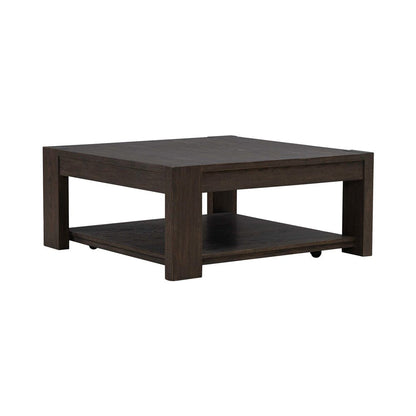 Liberty Furniture - Lennox Hill - Oversized Square Cocktail Table in Brown - 201-OT1011 view 2