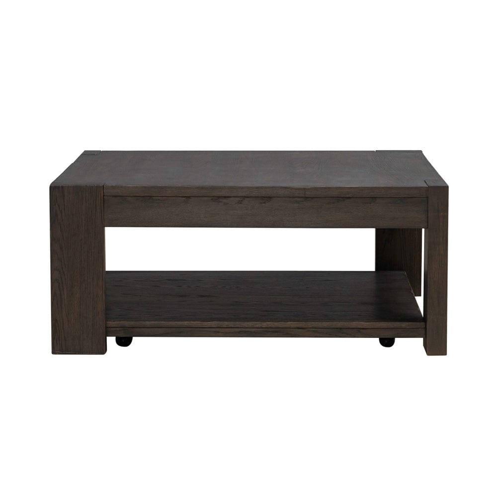Liberty Furniture - Lennox Hill - Oversized Square Cocktail Table in Brown - 201-OT1011 view 3