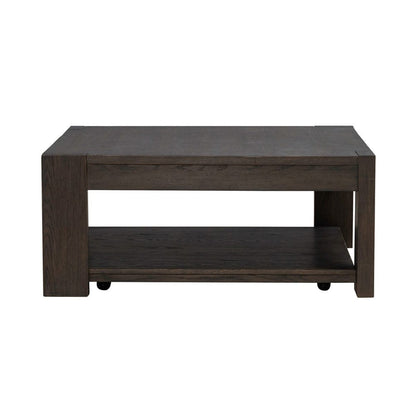 Liberty Furniture - Lennox Hill - Oversized Square Cocktail Table in Brown - 201-OT1011 view 3