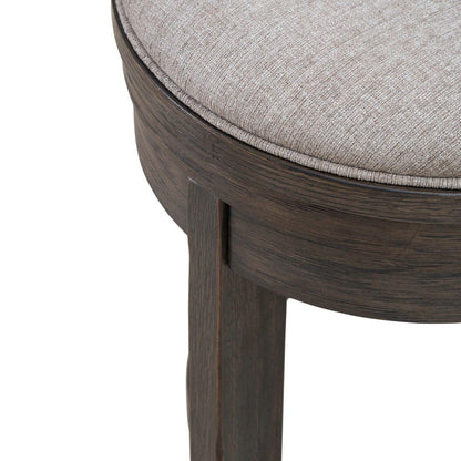 Liberty Furniture - Lennox Hill - Uph Swivel Console Stool in Brown - 201-OT9003 view 5