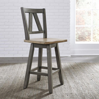 Liberty Furniture - Lindsey Farm 7 Piece Gathering Table Set - 62-CD-7GTS veiw 5
