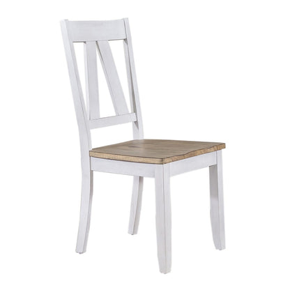 Liberty Furniture - Lindsey Farm 7 Piece Trestle Table Set  in Weathered White & Sandstone - 62WH-CD-7TRS veiw 3