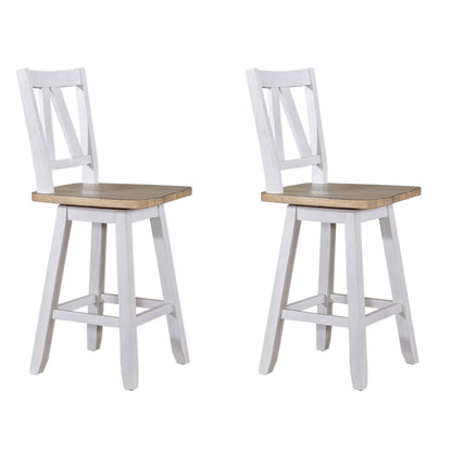 Liberty Furniture - Lindsey Farm Counter Height Swivel Chair  - Set of 2 - 62WH-B250324-2PK view 1