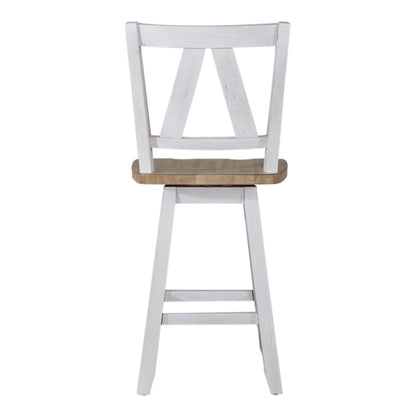Liberty Furniture - Lindsey Farm Counter Height Swivel Chair  - Set of 2 - 62WH-B250324-2PK view 4