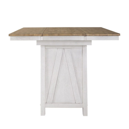 Liberty Furniture - Lindsey Farm Kitchen Island in Weathered White & Sandstone - 62WH-CD-GTS veiw 4