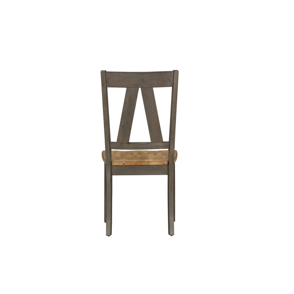 Liberty Furniture - Lindsey Farm Splat Back Side Chair  in Gray & Sandstone - 62-C2500S veiw 6