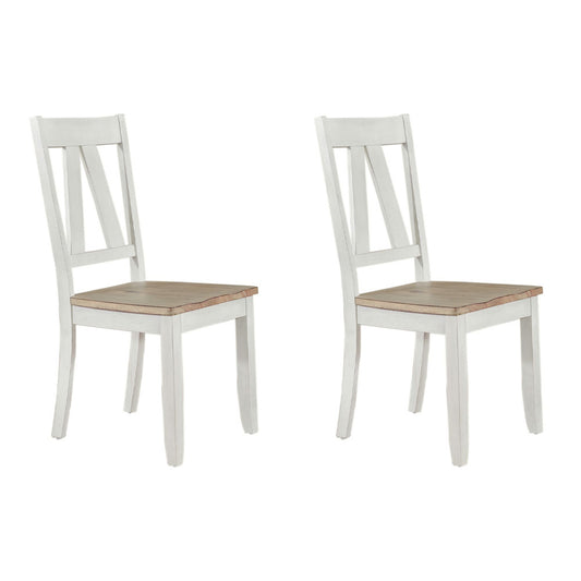 Liberty Furniture - Lindsey Farm Splat Back Side Chair  - Set of 2 - 62WH-C2500S-2PK view 1