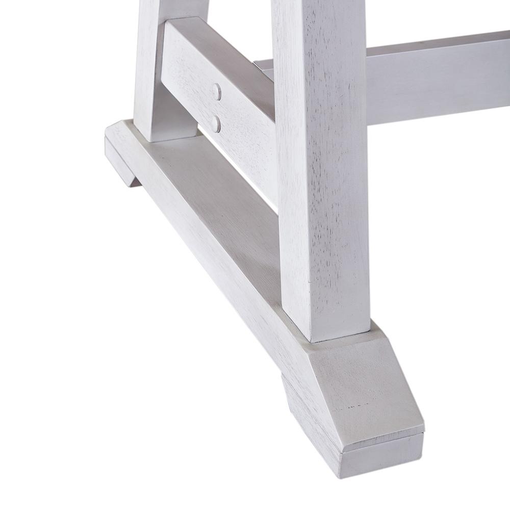 Liberty Furniture - Lindsey Farm Trestle Table in Weathered White & Sandstone - 62WH-CD-TRS veiw 6