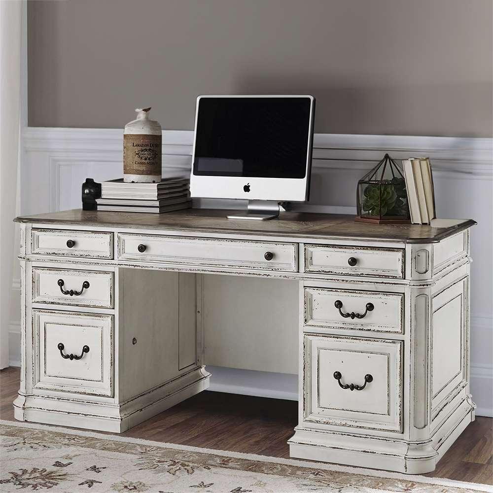Liberty Furniture - Magnolia Manor 2 Piece Executive Credenza Set  - 244-HOJ-CS veiw 5