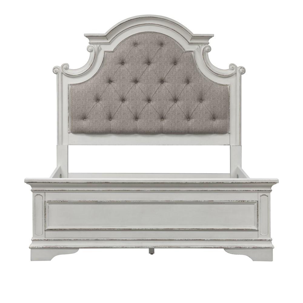 Liberty Furniture - Magnolia Manor 3 Piece Queen Uph Bed, Dresser & Mirror Set - 244-BR-QUBDM veiw 3