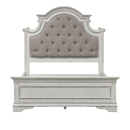Liberty Furniture - Magnolia Manor 3 Piece Queen Uph Bed, Dresser & Mirror Set - 244-BR-QUBDM veiw 3