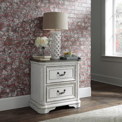 Liberty Furniture - Magnolia Manor 4 Piece Queen Uph Bed, Dresser & Mirror, Nightstand Set - 244-BR-QUBDMN veiw 6