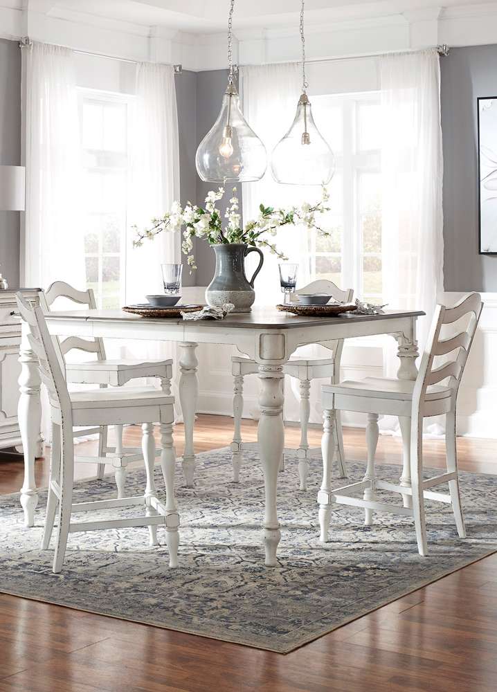 Liberty Furniture - Magnolia Manor 5 Piece Gathering Table Set  - 244-CD-5GTS veiw 1