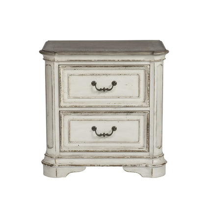 Liberty Furniture - Magnolia Manor 5 Piece Queen Uph Sleigh Bed, Dresser & Mirror, Chest, Nightstand Set - 244-BR-QUSLDMCN veiw 7