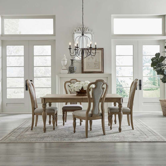 Liberty Furniture - Magnolia Manor 5 Piece Rectangular Table Set  - 244N-DR-5RLS veiw 1