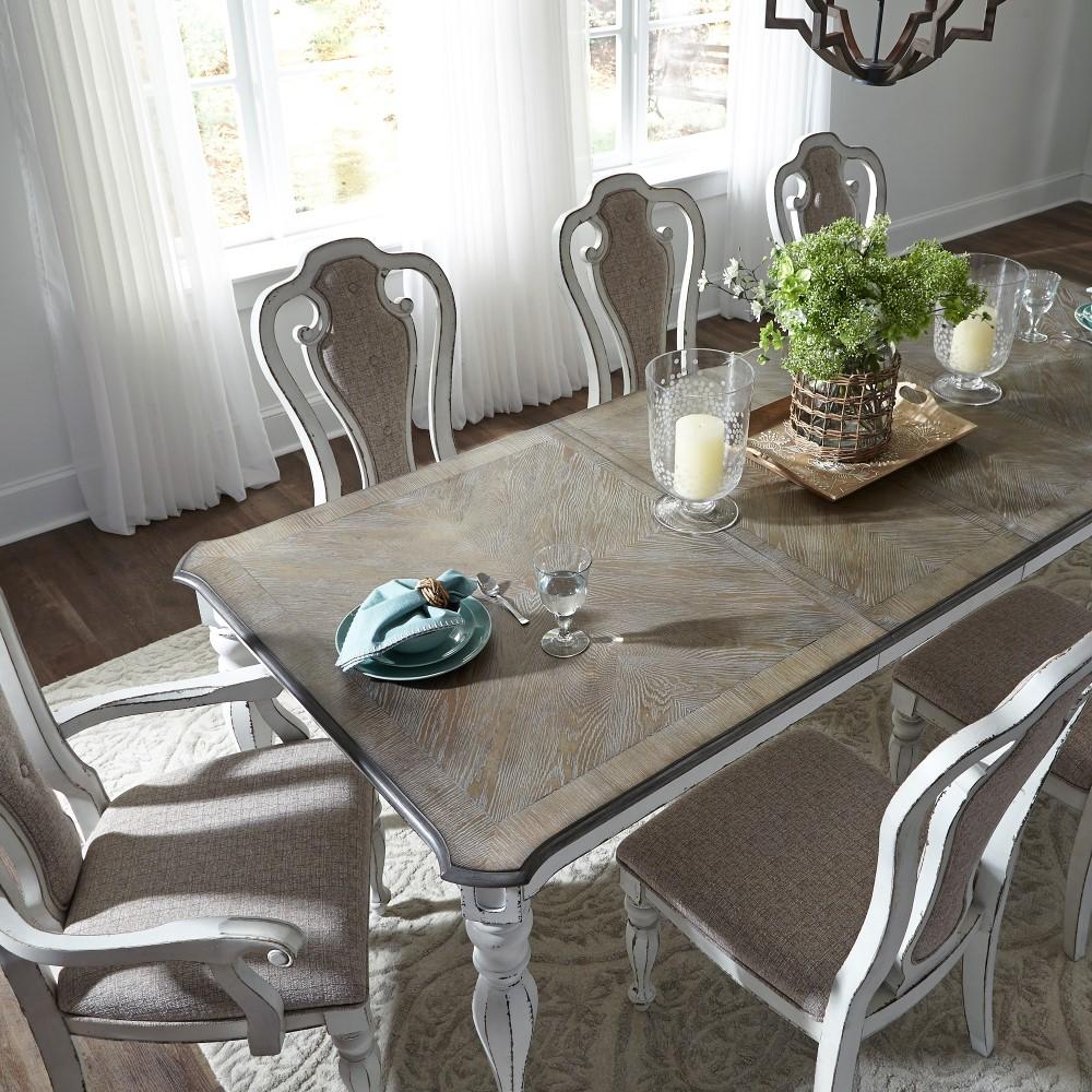 Liberty Furniture - Magnolia Manor 7 Piece Rectangular Table Set - 244-DR-7RLS veiw 2