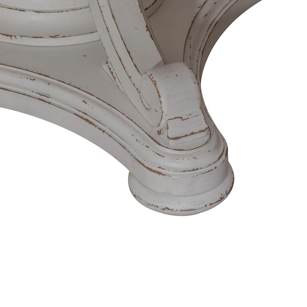 Liberty Furniture - Magnolia Manor 72 Inch Round Pedestal Table in Antique White & Weathered Bark - 244-DR-ROS veiw 4