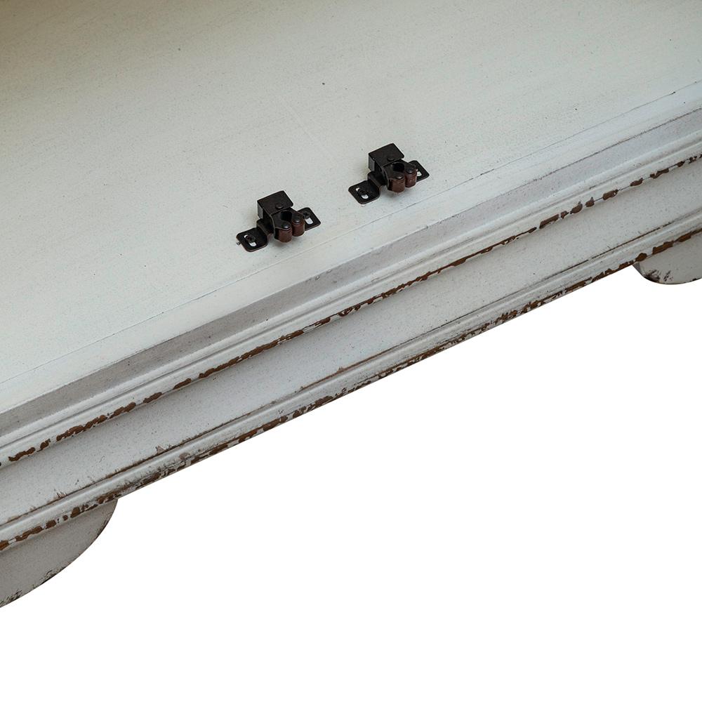 Liberty Furniture - Magnolia Manor Accent Cabinet in Antique White & Weathered Bark - 244-AC1000 veiw 3