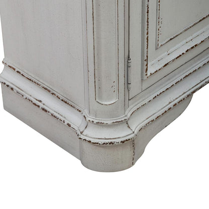 Liberty Furniture - Magnolia Manor Accent Cabinet in Antique White & Weathered Bark - 244-AC1000 veiw 4