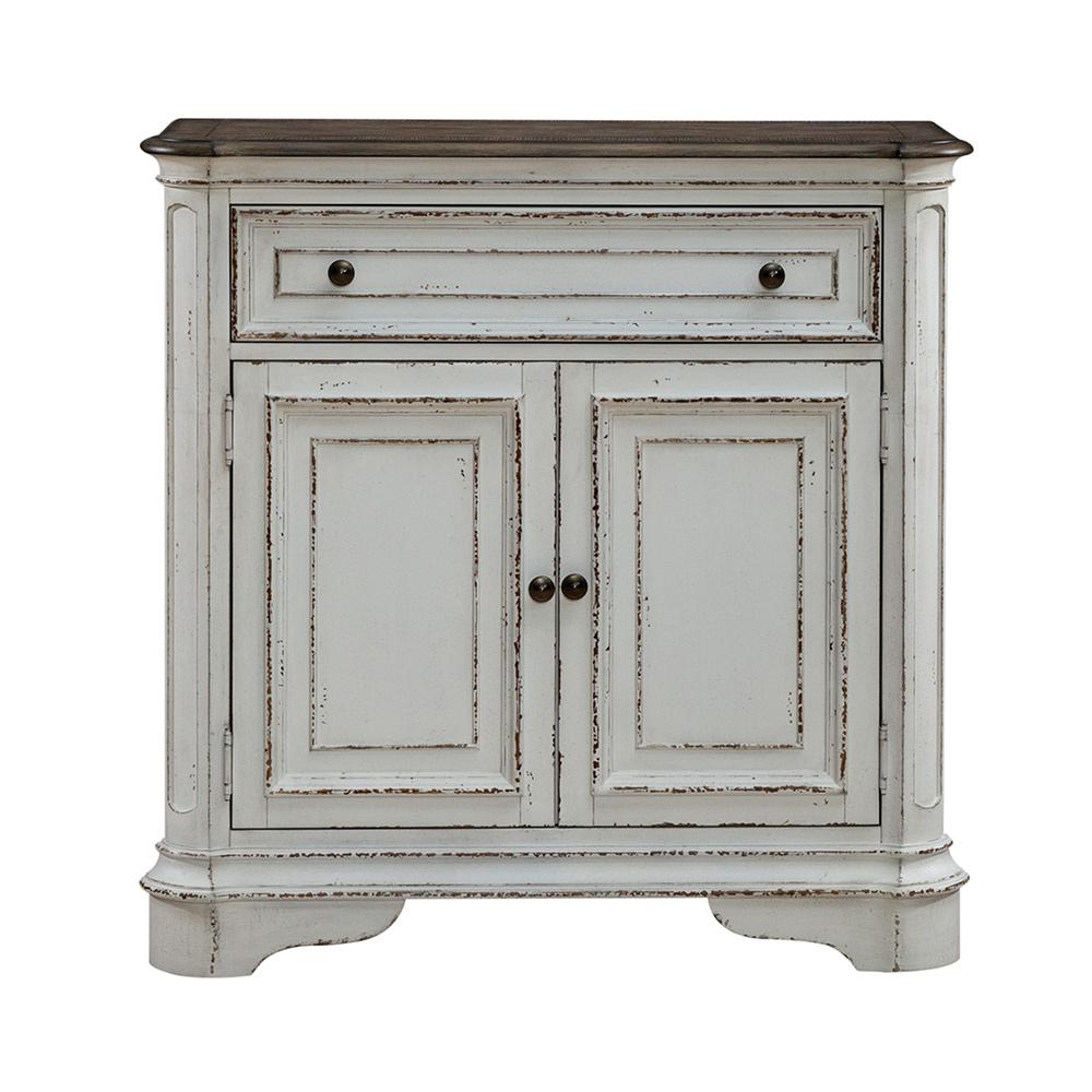 Liberty Furniture - Magnolia Manor Accent Cabinet in Antique White & Weathered Bark - 244-AC1000 veiw 5