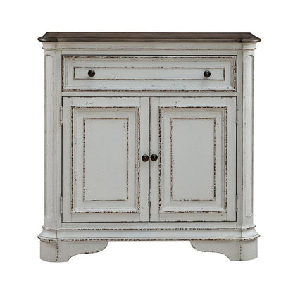 Liberty Furniture - Magnolia Manor Accent Cabinet in Antique White & Weathered Bark - 244-AC1000 veiw 5