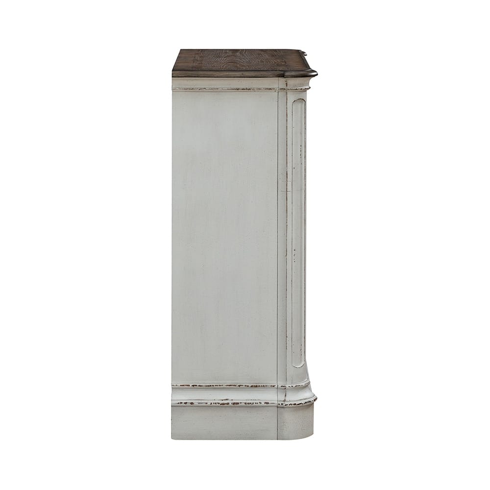 Liberty Furniture - Magnolia Manor Accent Cabinet in Antique White & Weathered Bark - 244-AC1000 veiw 6