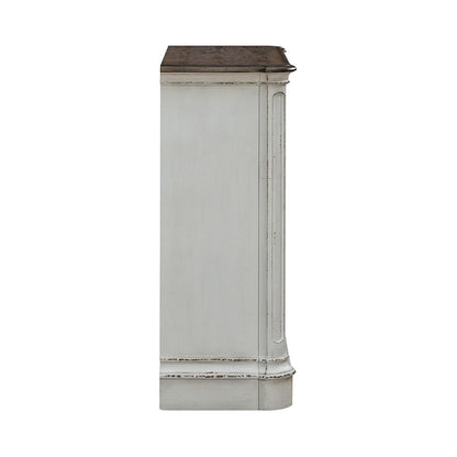 Liberty Furniture - Magnolia Manor Accent Cabinet in Antique White & Weathered Bark - 244-AC1000 veiw 6