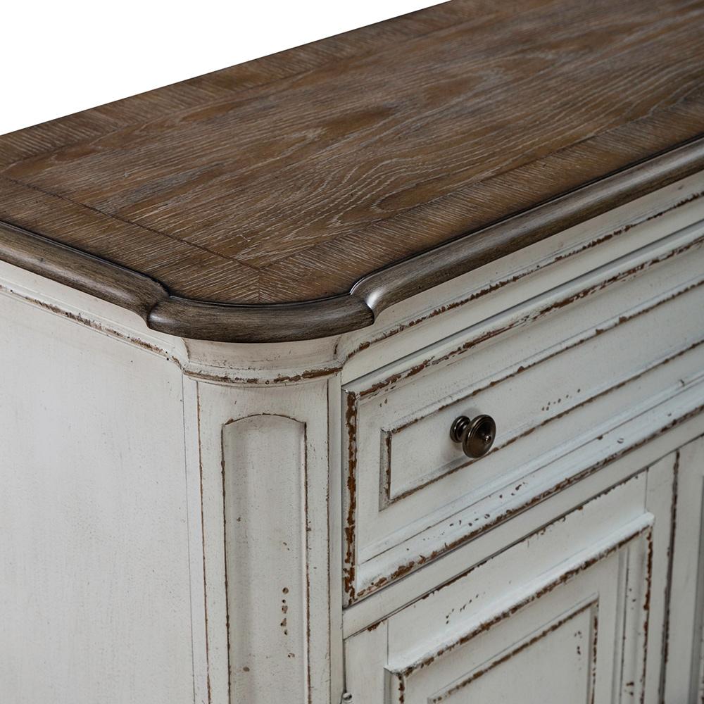 Liberty Furniture - Magnolia Manor Accent Cabinet in Antique White & Weathered Bark - 244-AC1000 veiw 10