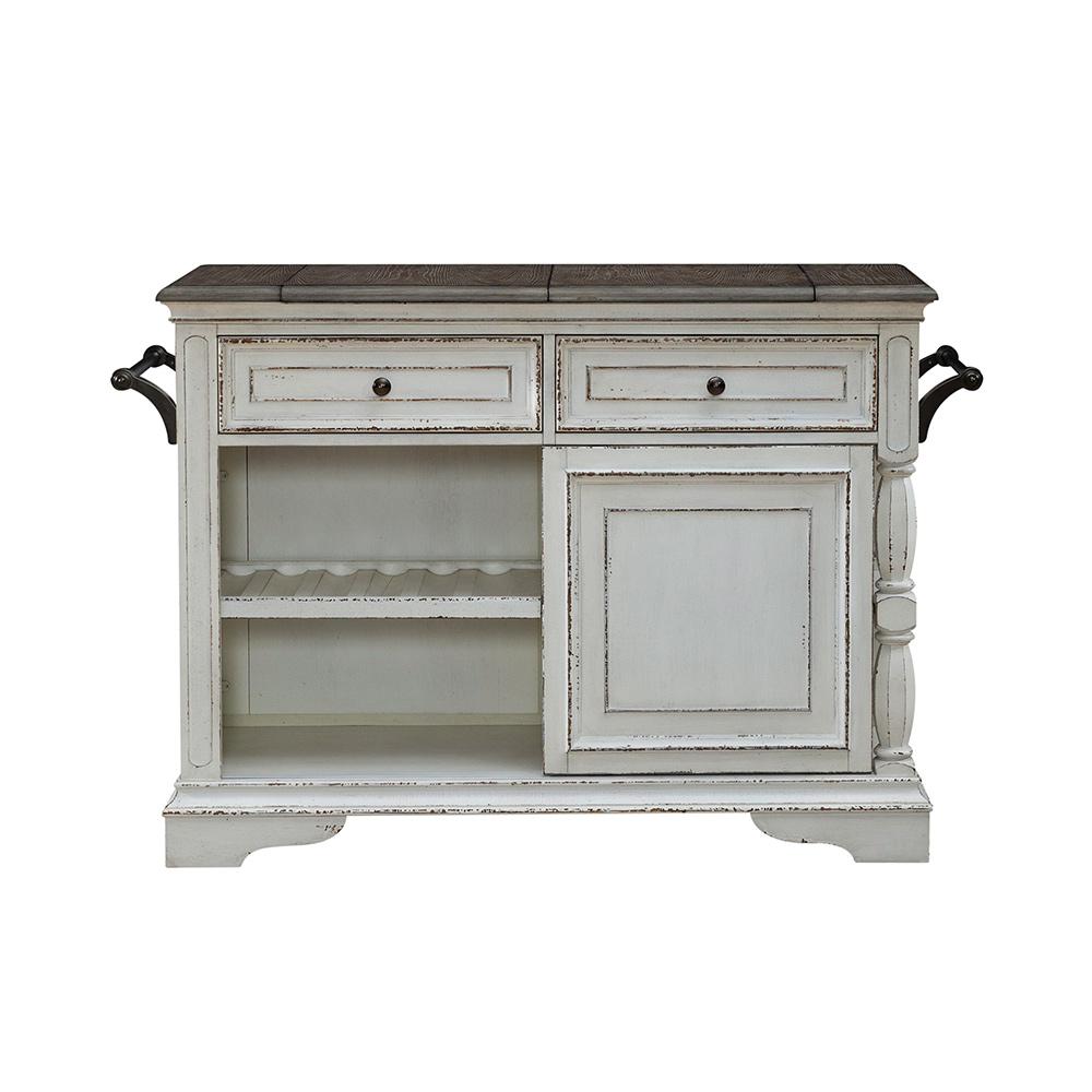 Liberty Furniture - Magnolia Manor Bar Cart in Antique White & Weathered Bark - 244-AT3000 veiw 8