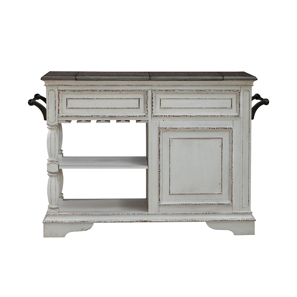 Liberty Furniture - Magnolia Manor Bar Cart in Antique White & Weathered Bark - 244-AT3000 veiw 10