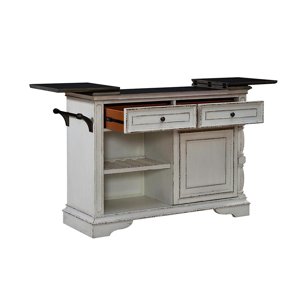 Liberty Furniture - Magnolia Manor Bar Cart in Antique White & Weathered Bark - 244-AT3000 veiw 13