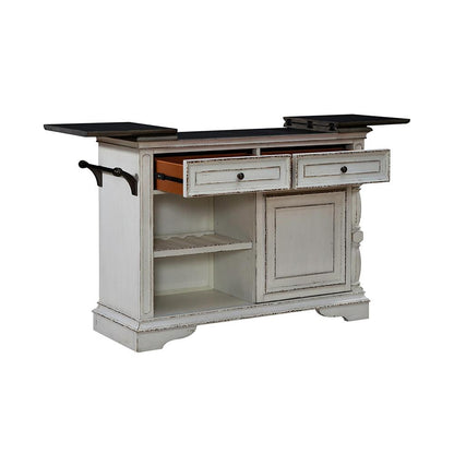 Liberty Furniture - Magnolia Manor Bar Cart in Antique White & Weathered Bark - 244-AT3000 veiw 13