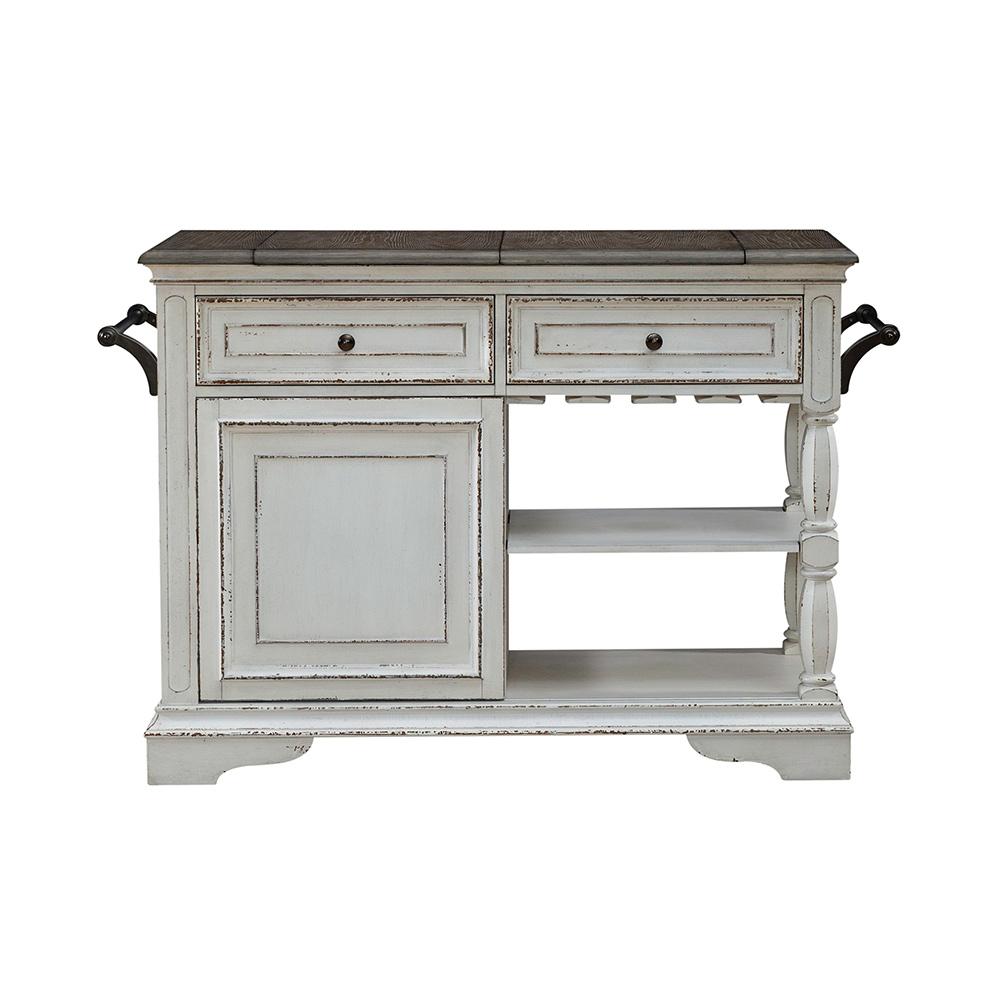 Liberty Furniture - Magnolia Manor Bar Cart in Antique White & Weathered Bark - 244-AT3000 veiw 14